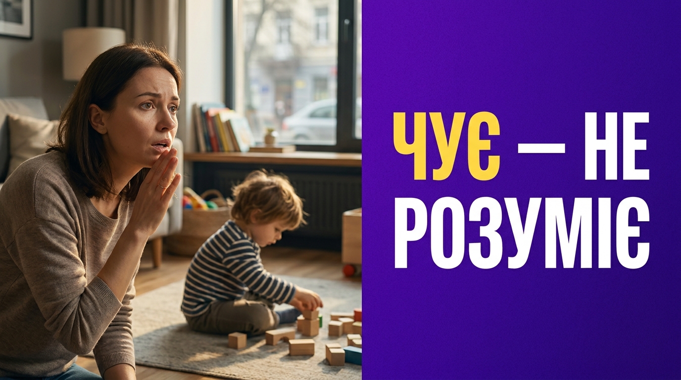 Сенсорна алалія: це не глухота і не аутизм